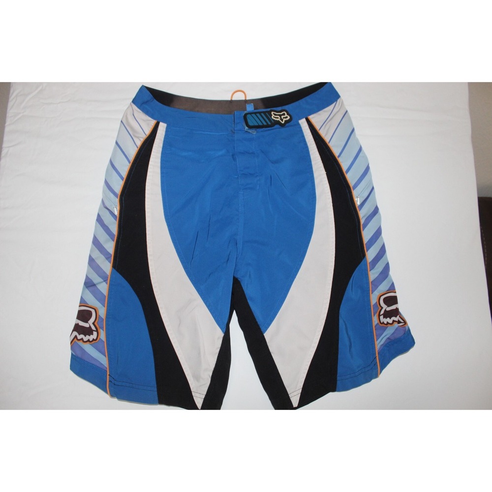 Fox Racing Inc. Motocross Performance Shorts Blue Black Men's Medium Size 30‎